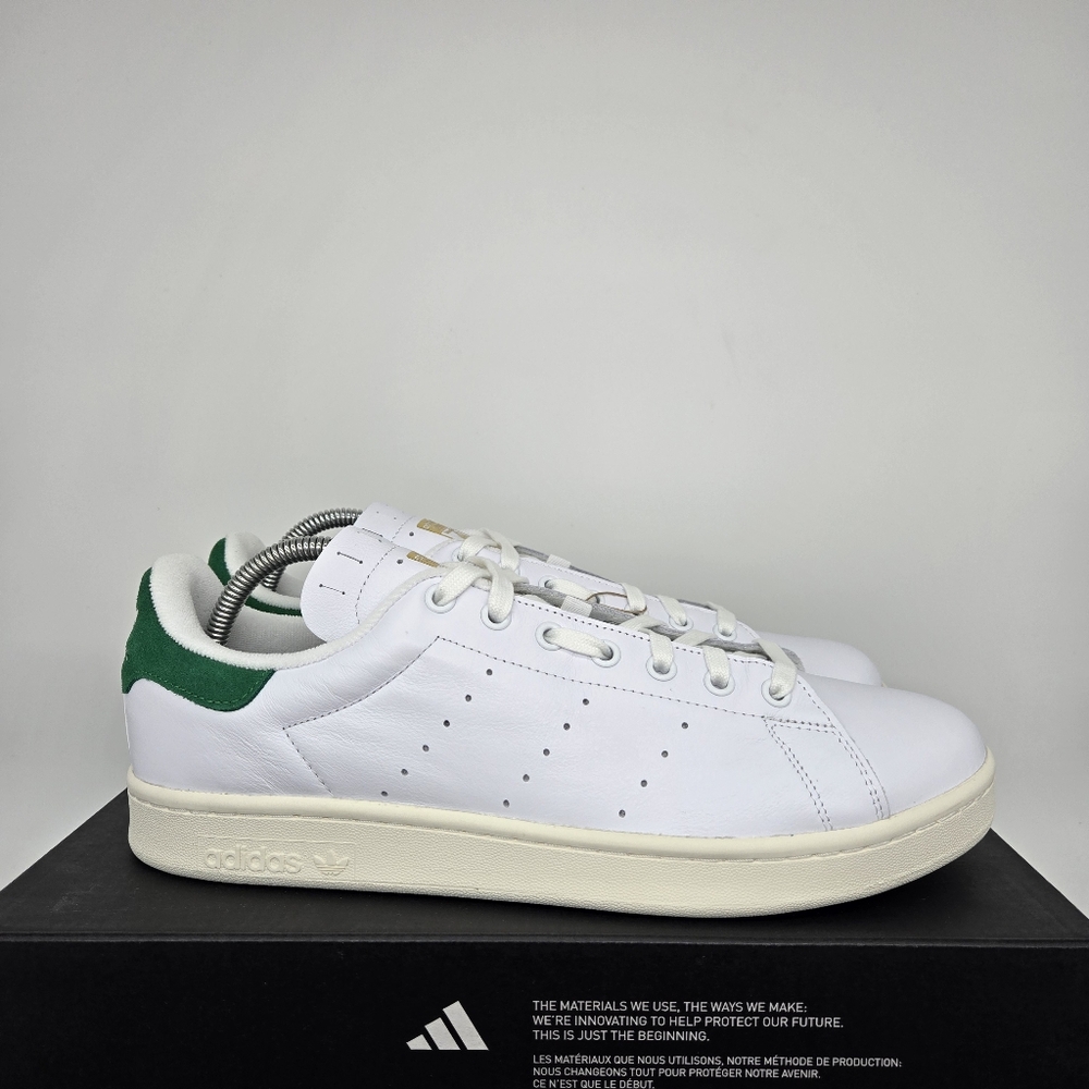 New adidas Velostan Smith Cloud White Leather Men's Cycling Shoes Size 11.5 - Picture 3 of 8